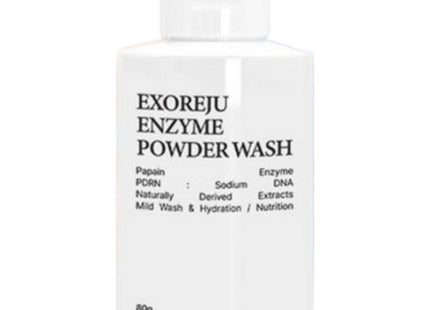 EXORYZME  Enzyme Powder Wash, Gentle pH Powder Foam Cleanser, Travel Size Cosmetics, 80g, 2 Pack
