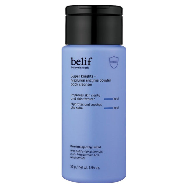BELIF  Super Knights Hyaluronic Enzyme Powder Pack Cleanser, 55g, 1 count