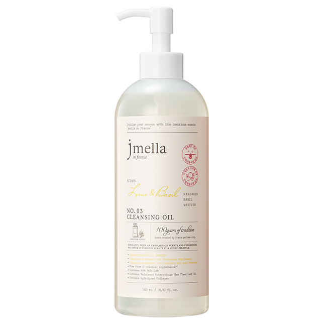 JMELAR  In France Lime & Basil Cleansing Oil, 500ml, 1 count