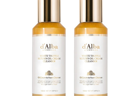 D'ALBA  White Truffle Return Oil Cream Cleanser 150ml 2 Pack
