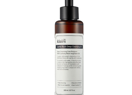 KLAIRS  Gentle Black Deep Cleansing Oil 150ml 1 Pack