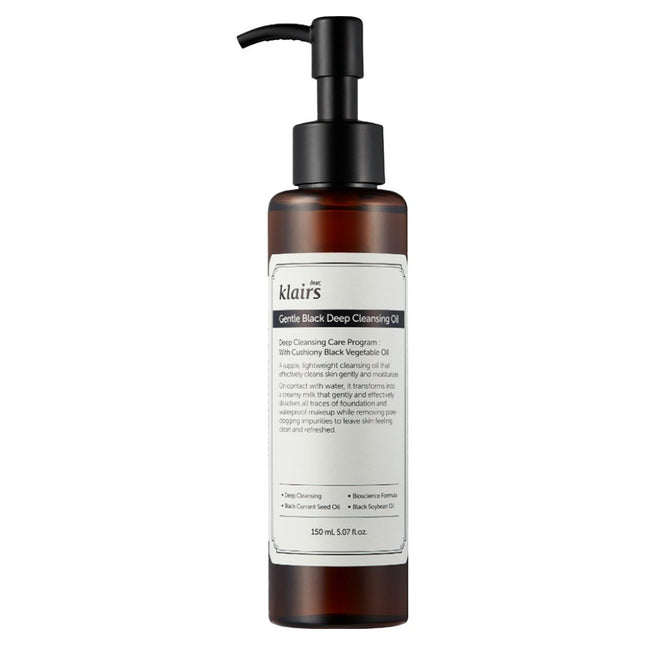 KLAIRS  Gentle Black Deep Cleansing Oil 150ml 1 Pack