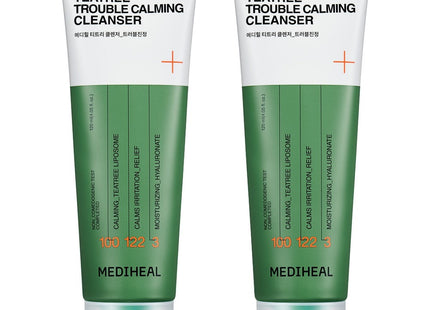 MEDIHEAL Mediheal Tea Tree Trouble Soothing Cleansing Foam, 120ml, 2 Count