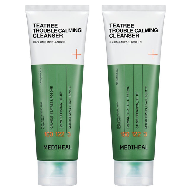 MEDIHEAL Mediheal Tea Tree Trouble Soothing Cleansing Foam, 120ml, 2 Count