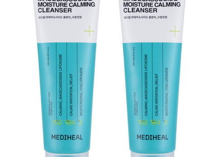 MEDIHEAL  Madecassoside Hydrating Soothing Cleansing Foam, 120ml, 2 Count