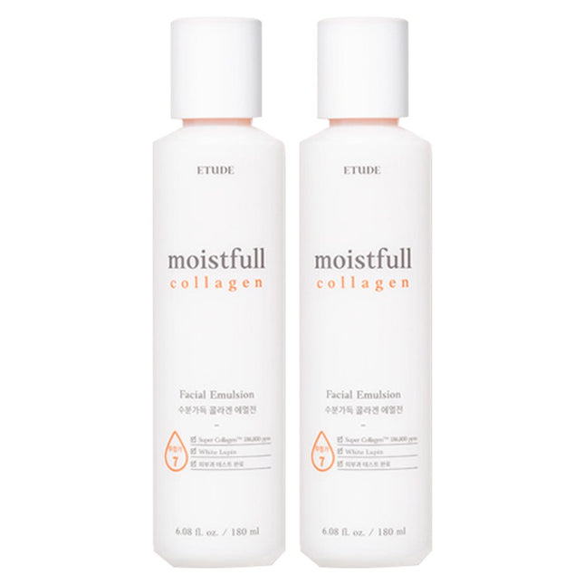 ETUDE Moisture Full Collagen Emulsion, 180ml, 2 Count