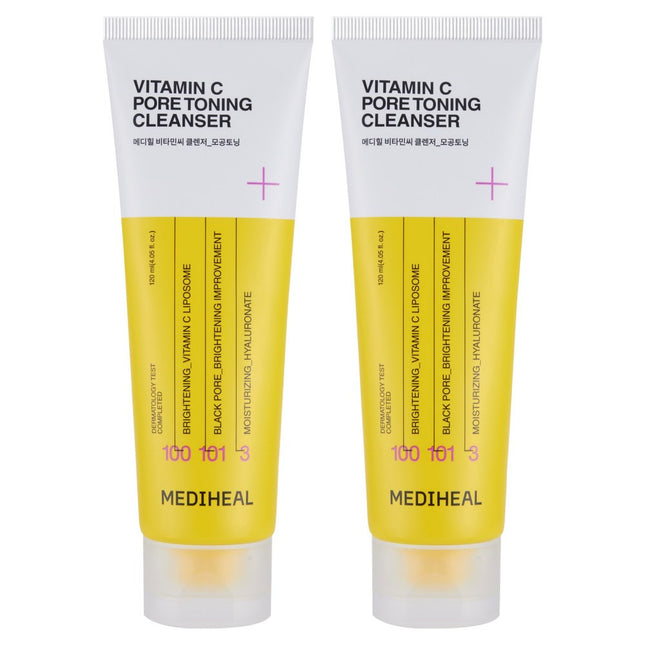 MEDIHEAL Mediheal Pore Toning Cleansing Foam 120ml 2pcs