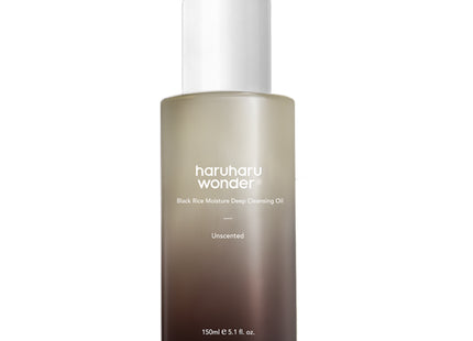 HARUHARU WONDER Black Rice Moisture Deep Cleansing Oil, 150ml, 1 count