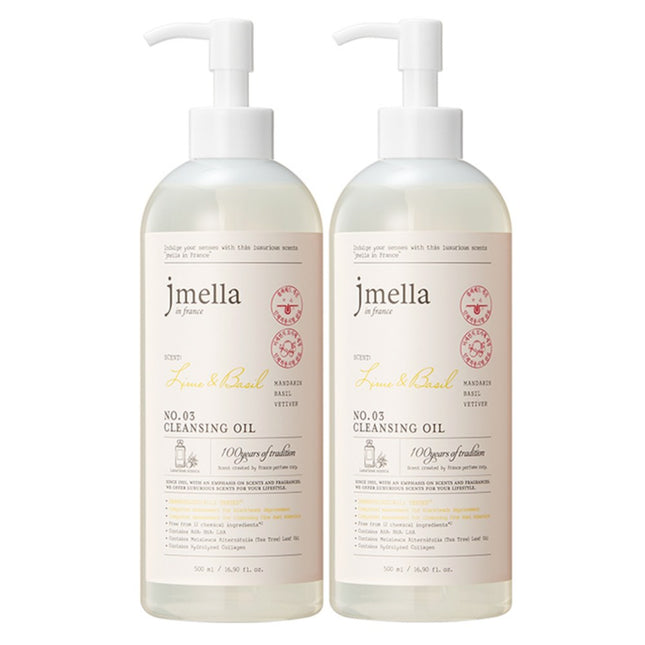 JMELLA  in France Lime & Basil Cleansing Oil, 500ml, 2 Count