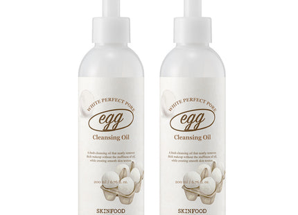 SKINFOOD  Egg White Perfect Pore Cleansing Oil 200ml 2 Count