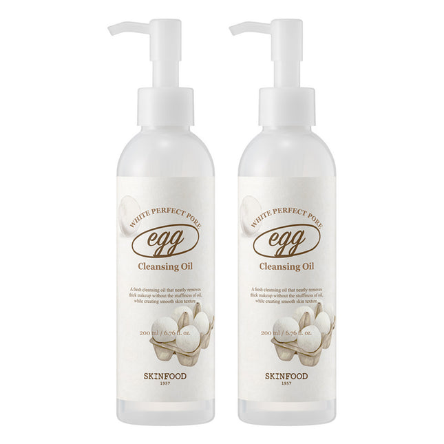 SKINFOOD  Egg White Perfect Pore Cleansing Oil 200ml 2 Count