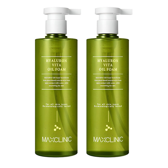 MAXCLINIC  Hyaluron Vita Oil Foam Cleanser 310g 2count