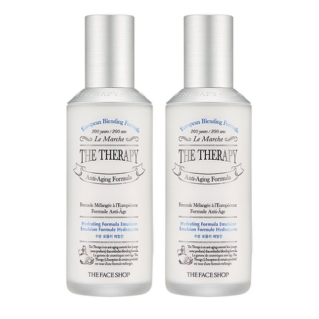 THE FACE SHOP The Therapy Water-Balancing Moisture Formula Emulsion 130ml 2-Pack