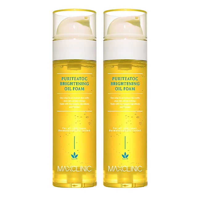 MAXCLINIC  Purity Tok Brightening Oil Foam Cleanser 110g 2 Count