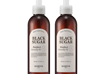 SKINFOOD  Black Sugar Perfect Cleansing Oil, 200ml, 2 Count
