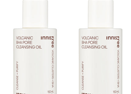 INNISFREE Volcanic Pore BHA Cleansing Oil, 150ml, 2 count