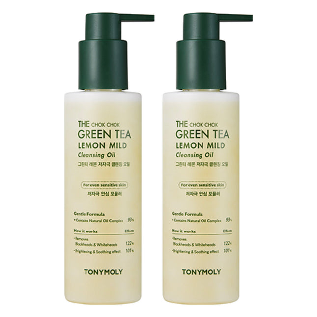 TONYMOLY The Chok Chok Green Tea Lemon Gentle Blackhead Cleansing Oil 200ml x 2
