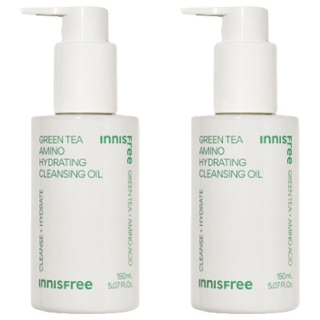 INNISFREE  Green Tea Amino Hydrating Cleansing Oil 150ml, 2 Pack