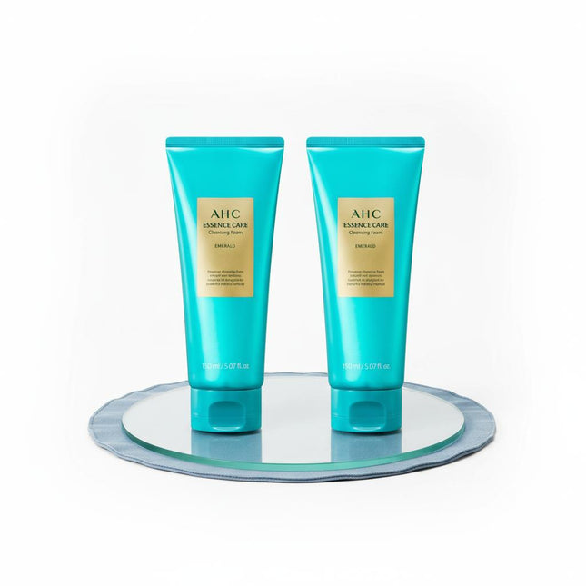 AHC Essence Care Cleansing Foam Emerald Duo Set