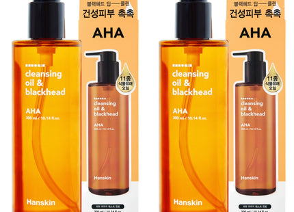 HANSKIN Cleansing Oil & Blackhead AHA, 300ml, 2 Count