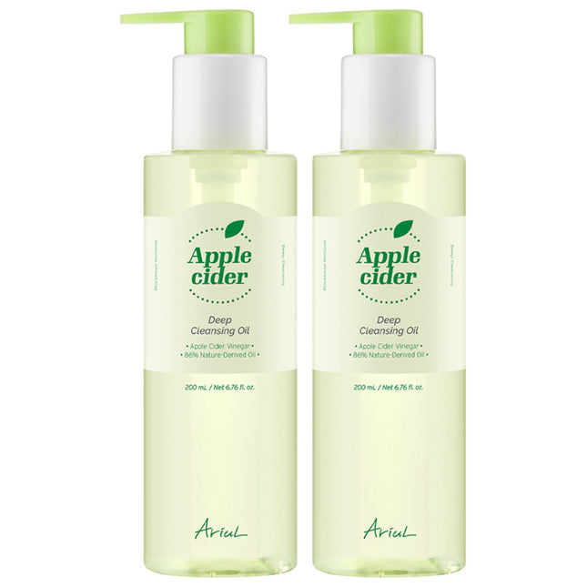ARIUL  VEGAN APPLE CIDER DEEP CLEANSING OIL 200ML 2 PACK