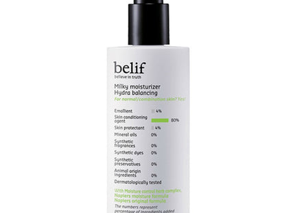 BELIF  Milky Moisturizer Hydra Balancing 125ml 1 Pack