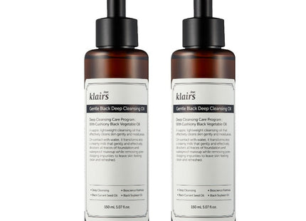 KLAIRS  Gentle Black Deep Cleansing Oil 150ml 2 Pack
