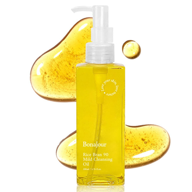 BONJOUR  Rice Bran 90 Cleansing Oil 200ml 1 Count