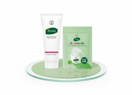 ACNES Perfect Solution Foam Cleanser 200ml +3-Second Toner Pad 20 Sheets