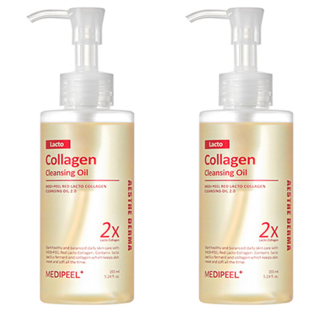 MEDI-PEEL  Red Lacto Collagen Cleansing Oil 2.0, 155ml, 2 Count