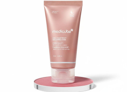 MEDI-CUBE Collagen Night Wrapping Mask 75ml +Brush Gift Set