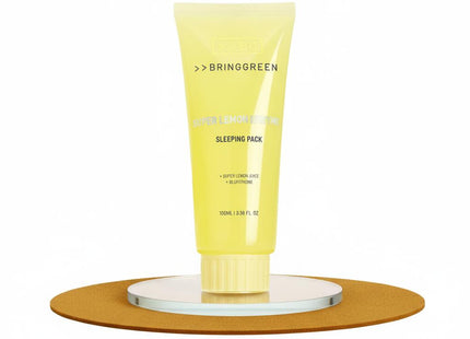 BRING GREEN Super Lemon Glutathione Sleeping Pack 100mL + Silicone Brush