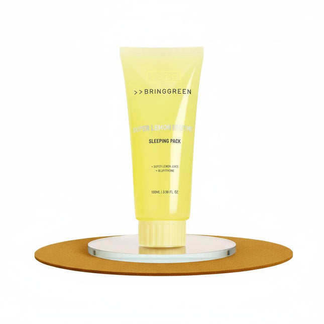 BRING GREEN Super Lemon Glutathione Sleeping Pack 100mL + Silicone Brush
