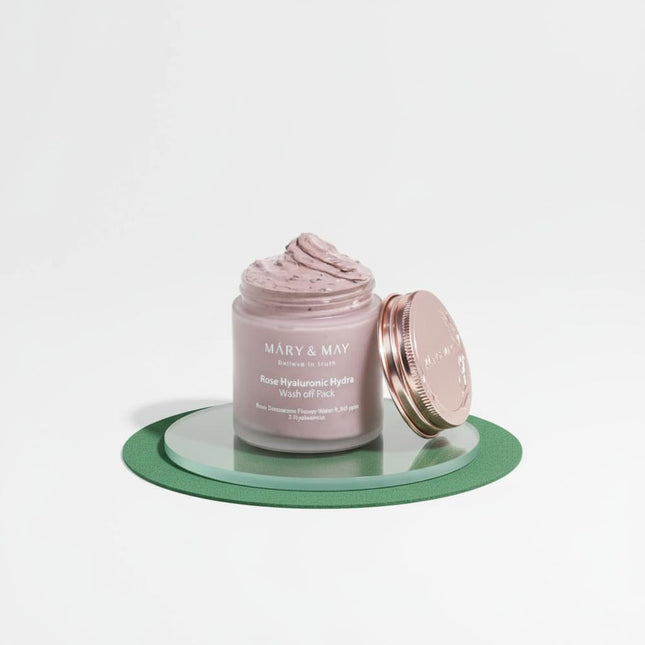 MARIENMAY Rose Hyaluronic Hydra Wash-off Pack 125g