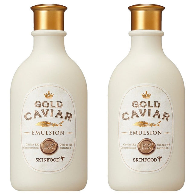 SKINFOOD  Gold Caviar EX Emulsion, 145ml, 2 Count
