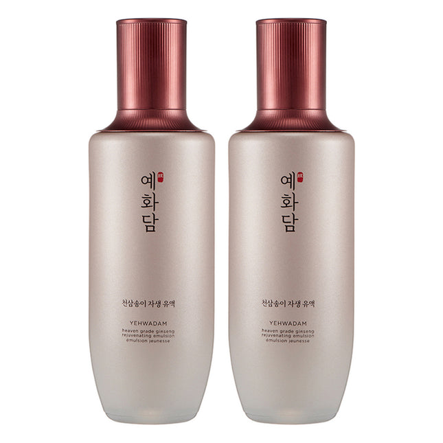 THE FACE SHOP Yehwadam Cheonsam Songyi Radiance Rejuvenating Emulsion, 140ml, 2 Count