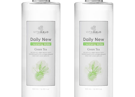 VITAHALO  Daily New Jeju Green Tea Cleansing Water, 500ml, 2 Pack