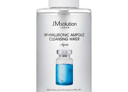 JM SOLUTION  H9 Hyaluronic Ampoule Cleansing Water Aqua, 500ml, 1 Count