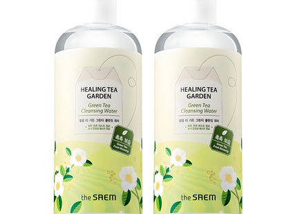 THE SAEM  Healing Tea Garden Green Tea Cleansing Water 500ml 2 Pack