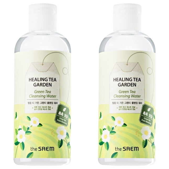 THE SAEM  Healing Tea Garden Green Tea Cleansing Water 300ml 2 Pack