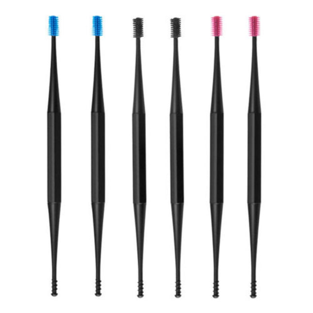 BLUEBUCKET  Ear Pick Pink 2p + Blue 2p + Black 2p, 1 Set