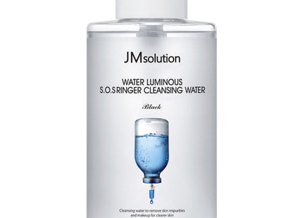 JM SOLUTION  Water Luminous SOS Ringer Cleansing Water Black 500ml 1 Pack
