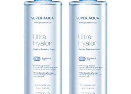 MISSHA  Super Aqua Ultra Hyalron Micellar Cleansing Water 500ml 2-Pack