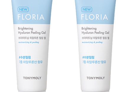 TONYMOLY Floria Brightening Hyaluronic Peeling Gel, 170ml, 2 Pack