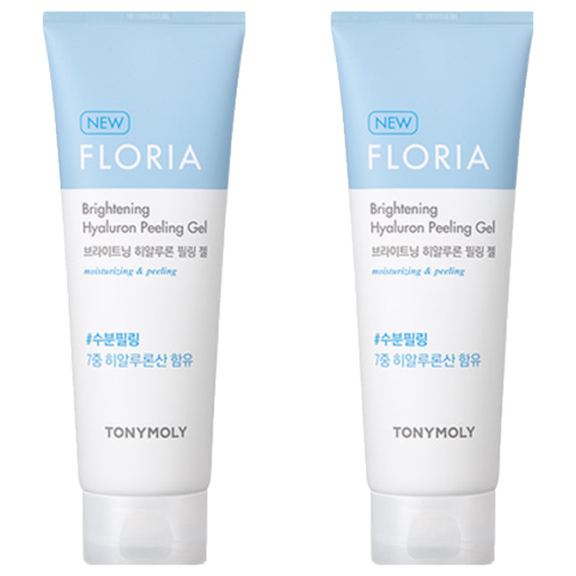 TONYMOLY Floria Brightening Hyaluronic Peeling Gel, 170ml, 2 Pack