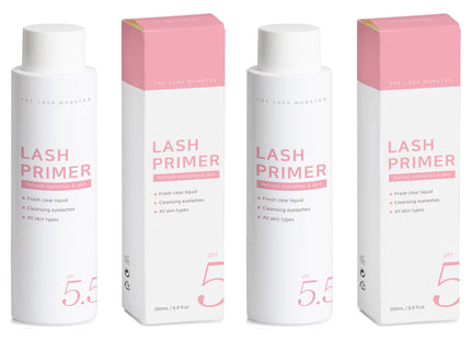 LAMUNG  Lash Monster Mildly Acidic Lash Primer 200ml, 2 Count