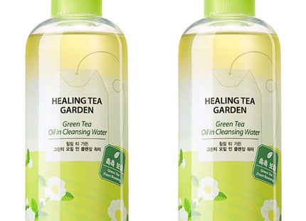 THE SAEM HEALING TEA GARDEN GREEN TEA OIL IN CLEAN sing Water, 300ml, 2 Count