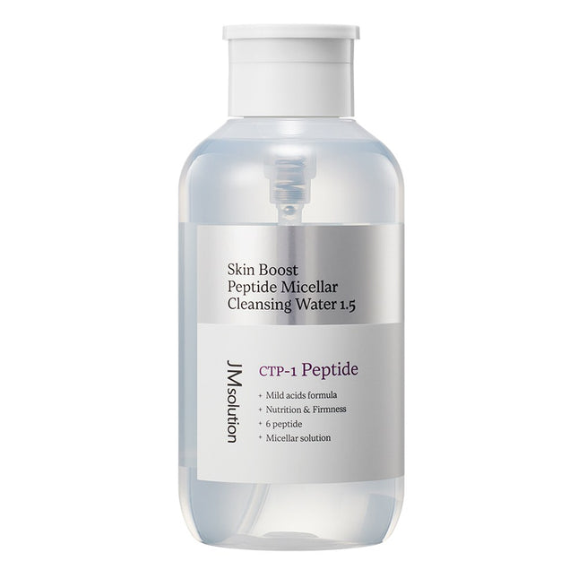 JM SOLUTION  SKIN BOOSTER PEPTIDE MICELLAR CLEANSING WATER 1.5, 500ML, 1PC