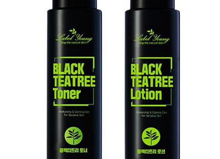 LABELYONG Shocking Black Tea Tree Toner + Lotion, 1 Set