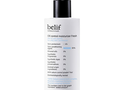 BELIF  Oil Control Moisturizer Fresh Lotion 125ml 1 Count